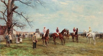 キャタリック障害競走ヘイウッド・ハーディ乗馬スポーツの始まり Oil Paintings
